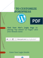 How To Customized Wordpress