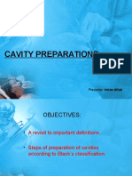 Cavity Preparations: Presenter: Imran Aftab