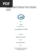 Desarrollo Del Lenguaje Tarea