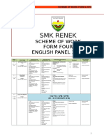 SMK Renek: Scheme of Work Form Four English Panel 2016