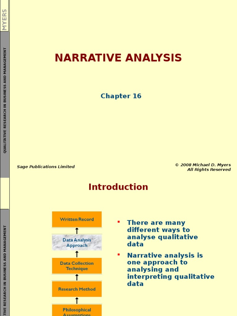 data analysis for narrative research