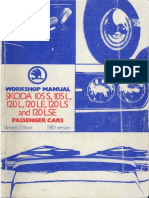 VNX - Su Skoda 105S 105L 120L 120LE 120LS 120LSE Workshop Manual 1980 PDF