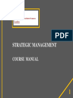 Strategic Management - Course Manual