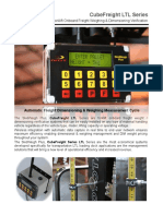 Forklift Onboard Freight Weight & Dimensioning Systems, CubeFreight LTL 2P V2