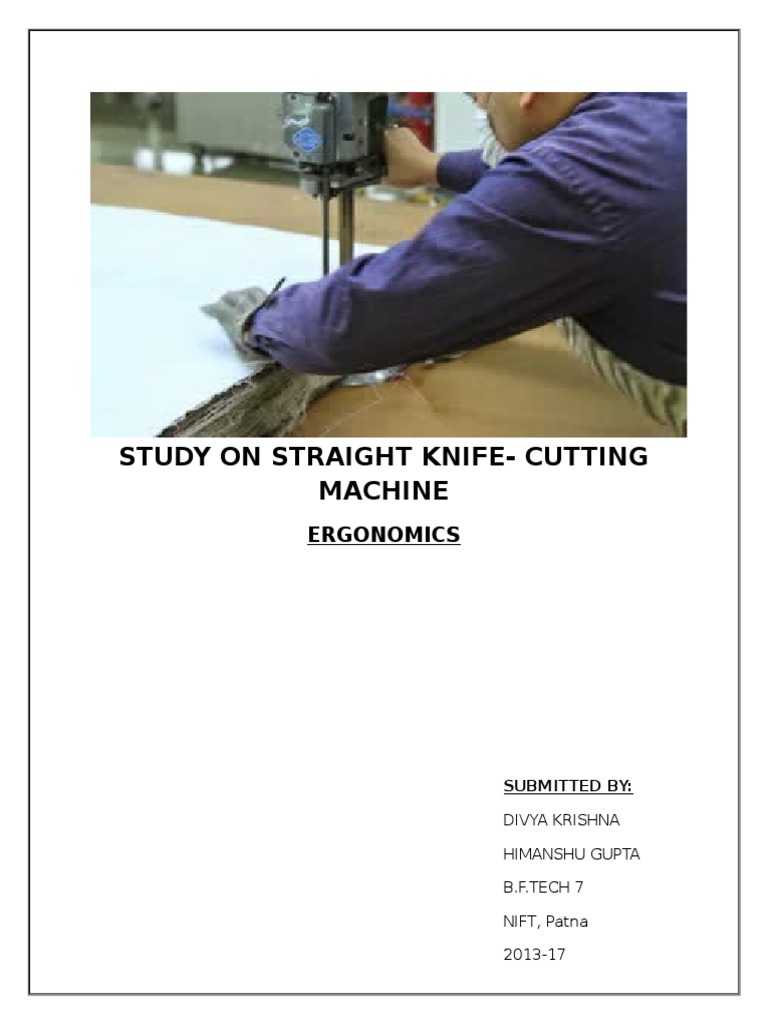 Straight Knife Cutting Machine | PDF | Knife | Science