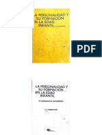 La Personalidad y Su Formacion en La Idad Infantil - Bojovich