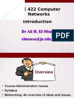 CPE 422 Computer Networks DR Ali H. El-Mousa Elmousa@ju - Edu.jo