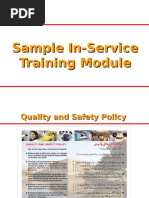 Hospital Sample In-Service Training Module