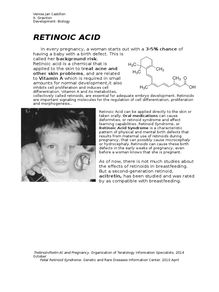 Retinoic Acid Effects on Pregnancy and Development | PDF