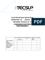 Informe Cableado Subterraneo