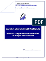 Cahier Des Charges Relatif a l%27organisation Du Controle Technique