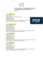 Programación Semanal de Formacion A y B