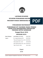 Laporan Kegiatan Pengmas KPP Depok Sawangan 2016