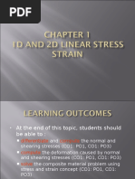 Chapter 1 - 1D and 2D Linear Stress Strain (Basic Solid Mechanics)