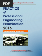 Practice of Professional Engineering Examination 2016