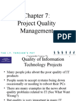 Project Quality Management: Chnology 2001 1