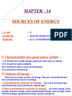 14 Sources of Energy