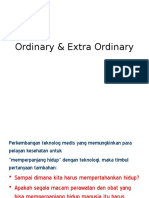 Ordinary & Extra Ordinary