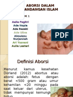 Kelompok 1 (Aborsi Menurut Pandangan Islam)