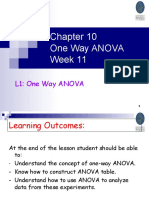 One Way Anova