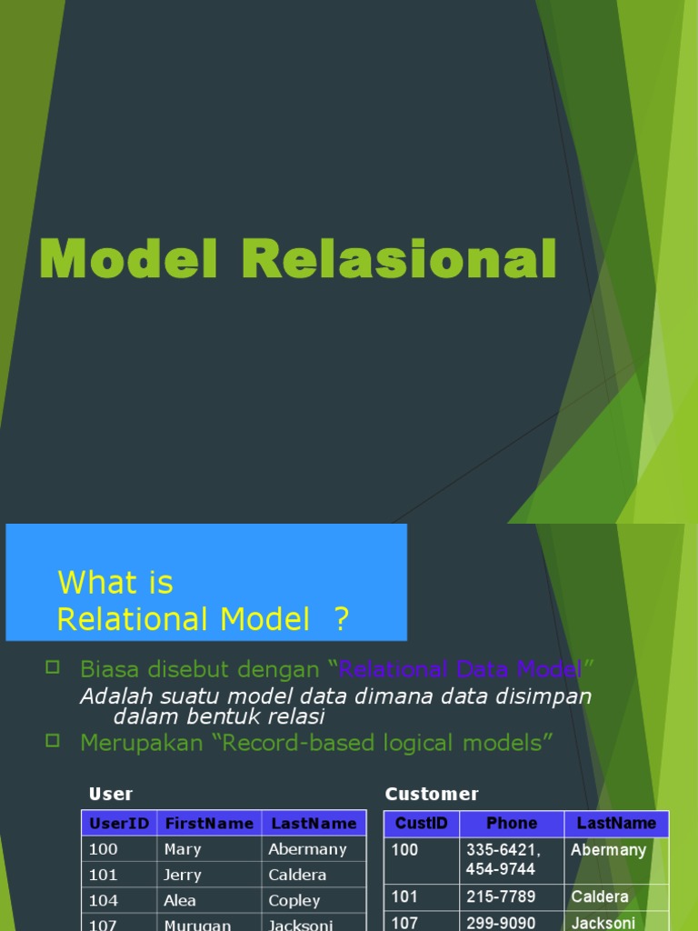 Model Data Relasional dan Keunggulannya | PDF