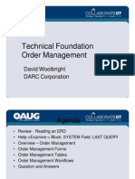 Technical Foundation - Order Management