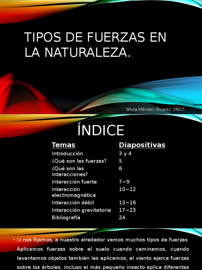 Tipos de Fuerzas en La Naturaleza | Interacción ...
