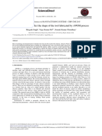 Sciencedirect: Methodology To Predict The Shape of The Tool Fabricated by Awjm Process