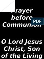 Prayer Before Communion