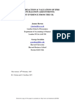 Market Reaction and Valuation of IFRS Reconciliation Adjustments First Evidence From The UK by Joanne Horton and George Serafeim