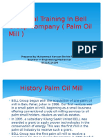 Industrial Training in Bell Group Company (Palm
