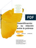 Desertificación y Su Relación Entre La Pobreza