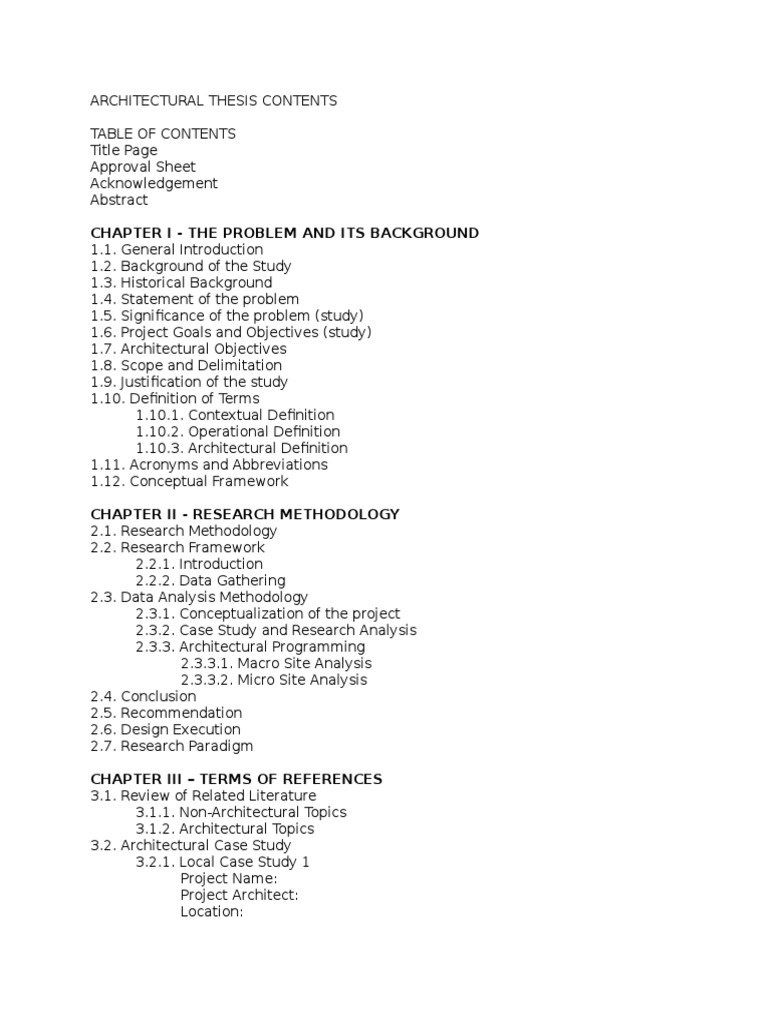 Thesis content example picture