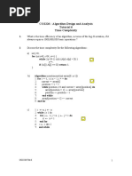 CO2226: Algorithm Design and Analysis Tutorial 6 Time Complexity