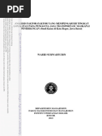 Download Analisis Faktor-faktor Yang Mempengaruhi Penumpang Dalam Pemilihan Maskapai Penerbangan by hazreza SN326141954 doc pdf