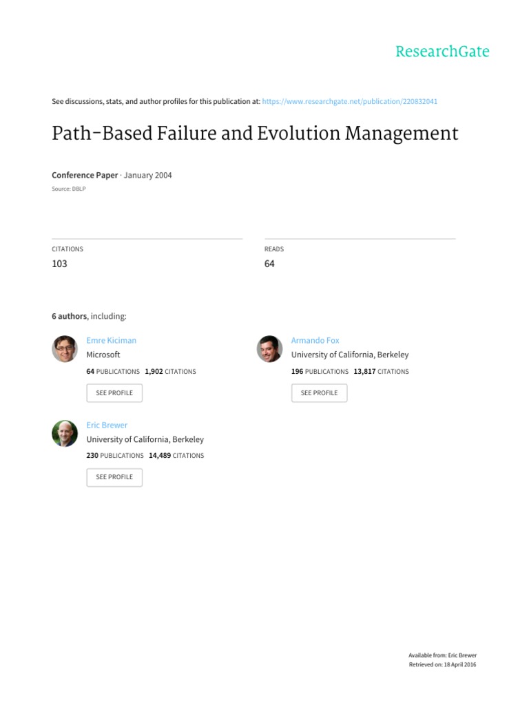 Path-Based Application Evolution Management | PDF | Component Based ...