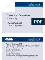 Technical Foundation - Inventory