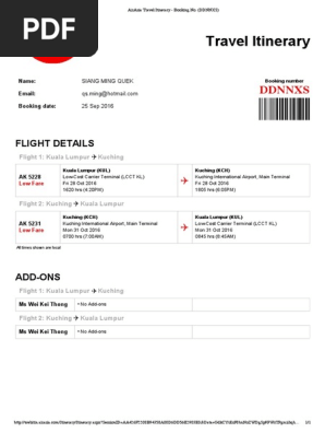 AirAsia Travel Itinerary - Booking No.pdf