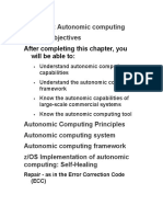 Chapter 8: Autonomic Computing Chapter Objectives: After Completing This Chapter, You Will Be Able To