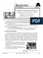 Oakdale Park Spring Cleaning