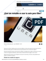 Rentabilidad de Uber Ejemplo