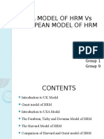 Usa Model of HRM Vs European Model of HRM