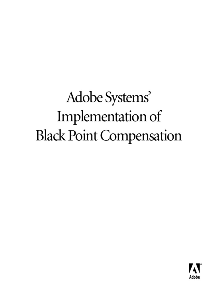 Adobe Systems' Implementation of Black Point Compensation PDF