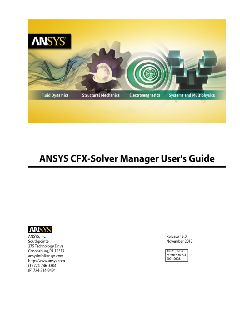 ANSYS CFXSolver Manager Users Guide PDF PDF Command Line Interface