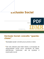 Psi Comunidades IBMR - Aula 4 Exclusão Social 2016.2