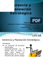 Rencia y Planeación Estratégica Edward Castro 17081276 G21 Agosto 2014