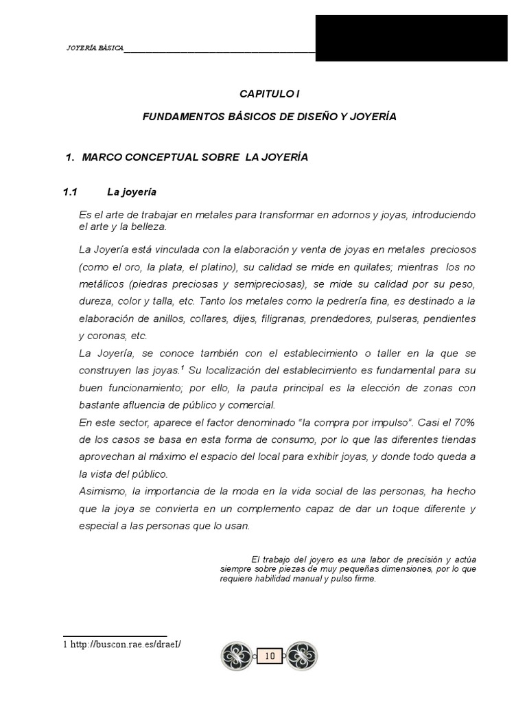 Fundamentos Básicos de Joyería Orfebrería | PDF | Plata