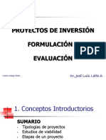 formulacion y evaluacion de proyecctos