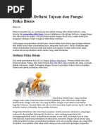 Download Pengertian Definisi Tujuan Dan Fungsi Etika Bisnis by Andre Pradana SN326177628 doc pdf