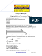 Triangulo Retangulo Relacoes Metricas e Pitagoras